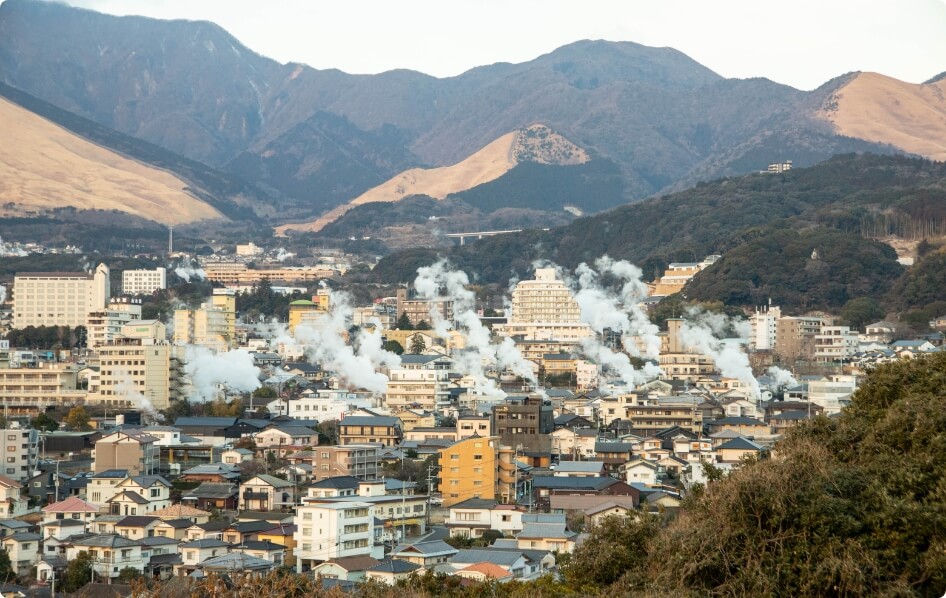 別府市鉄輪の景観写真