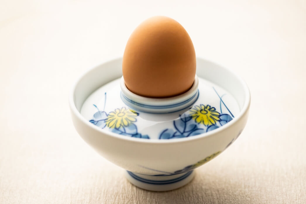 喜楽の朝食「生卵」