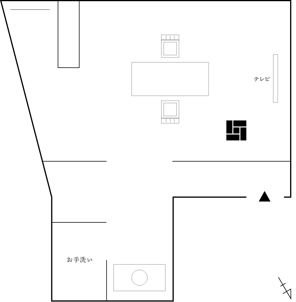 お部屋「椛」の間取り図